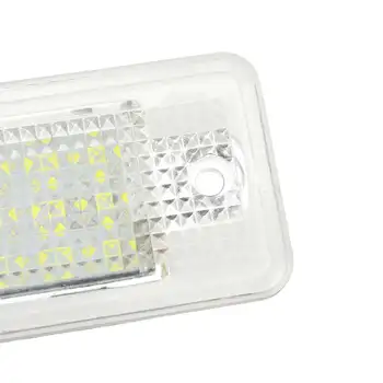 2X Libre de Errores de 18 SMD LED Número de Licencia de Luz de la Placa de luces traseras Para el Audi A4 A3 A6 C6 A8 B6 B7 S4 S3 S8 Q7 RS4 RS6 Q7