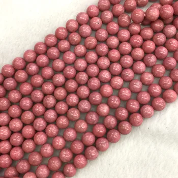 Natural Genuino sudáfrica Rojo Rosa Rhodonite Rosa de Piedra Redonda de la Joyería Balón Suelto Perlas de 6mm 8mm 10mm 12mm 15