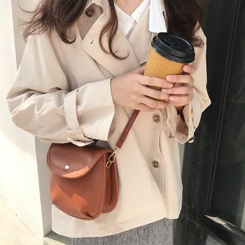 RanHuang Nueva 2019 Mujeres Breve Bolsas de Hombro Estilo coreano de Chicas Mini Bolsas de Mensajero de Cuero de la Pu Lindo Crossbody Bolsas bolsa feminina