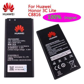 La Original del de Reemplazo de la Batería HB474284RBC Para Huawei C8816 Y550 Y560 Y625 Y635 G521 G620 Y5 Honor 3c lite de la Batería de 2000mAh