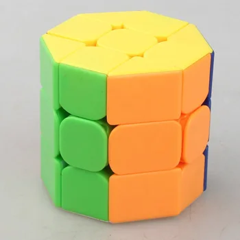 CubeTwist Octogonal Columna Cubo Mágico Puzzle Cubo Inteligente De Juguetes Coloridos Stickerless Mágico Cubo De Juguetes Para Niños