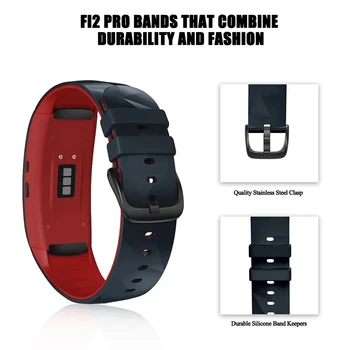 Compatible Para Samsung Gear Fit 2 Pro Correa De Silicona De La Aptitud De La Banda De Reloj Para El Ajuste 2 Pro Smart Watch Reemplazar Los Accesorios De La Pulsera