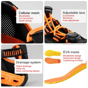 HUMTTO Marca de Verano Sandalias de Playa de Gran Tamaño Casual Zapatos de los Hombres Respirables de la Mujer de Moda Zapatos para Hombre de Lujo del Diseñador de Zapatillas de deporte Hombre