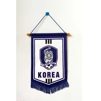2018 Copa Mundial de Fútbol de Corea del Sur Nacional de Fútbol de 36cm*23cm Tamaño Doble de los Lados decoraciones de Navidad que Cuelga banderín