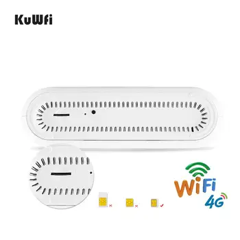 KuWFi SIM 4G Router WIFI 1200Mbps 2.4 G y 5G Inalámbrica en Casa un Router WIFI Desbloqueado FDD/TDD Con RJ45/RJ11 Puerto Hasta 64 Usuarios wi-fi