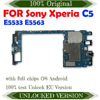 Original de la Placa de Circuito Para Sony Xperia C5 Ultra E5533 E5563 de la Placa base de 16gb Para Sony Xperia C5 Ultra Dual-SIM Lógica de la Placa base