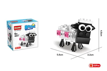 Animales de la Serie de Figuras de Mini Vacas ovejas Bloques de Construcción de Aves Hormiga Animales Juguetes Educativos para los niños los Niños de Regalos a los Niños Regalos