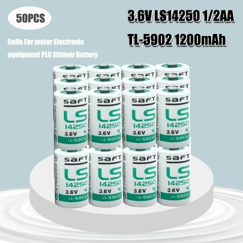 50PCS SAFT LS14250 6135-99-770-2535 Eléctrico del Medidor de Agua Medidor de la Batería ER1/2AA ER14250 3.6 V Batería de Litio