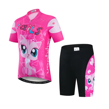 2019 Keyiyuan verano nuevos niños al aire libre de equipos de equitación transpirable de color rosa de manga corta traje de equitación