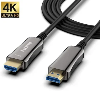AOC Fibra Óptica Activa 4K HDMI 2.0 Cable de 10 m 20 m 30 m 50 m 18Gbps 4K 60Hz 4:4:4 HDR10 HDCP2.2 HDR, TV LCD Portátil de PS4