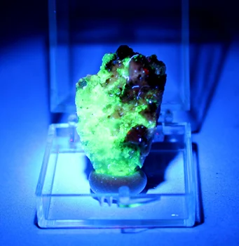 Natural, fluorescente Granate mineral espécimen de cristales y piedras curativas de los cristales de cuarzo piedras preciosas de tamaño de cuadro 3.4 cm