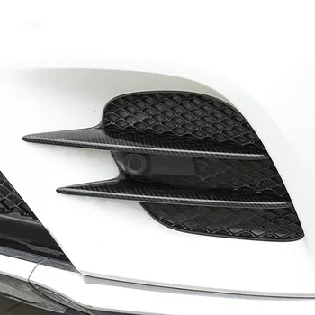 Coche luz Antiniebla Delantera del Marco de Cubierta Decorativa Tiras de ajuste 4Pcs Para el Benz de Mercedes GLC X253 2017 Cromo ABS Rejilla de Calcomanías