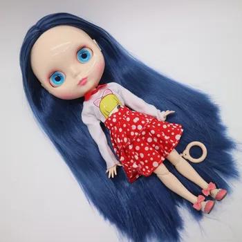 Desnudo Blyth Muñeca articulación de cuerpo azul de la moda del cabello de la muñeca de la fábrica de muñecas Adecuado Para el BRICOLAJE 0730
