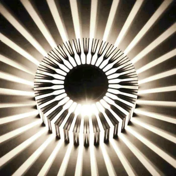 LED de Girasol lámpara de Pared, Lámpara de 3W LED Moderna Iluminación Interior del Hogar Decoración de Pasillo de Pasillo de Restaurante Hotel KTV AC85-265V