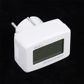 Voltímetro - 100-300V Digital del LCD del Voltaje de CA de Hogar Medidor de Panel NOS Enchufe de la UE tensión de Alimentación del Monitor