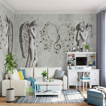 3D personalizado de la Foto de fondo de pantalla Europeo Ángel de Arte de la Pintura de la Pared cubierta de la Pared Moderna Sala de estar Dormitorio de TV de Fondo Decoración Mural