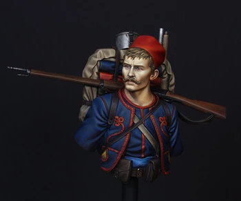 Nuevo sin montar 1/ 10 El francés de infantería ligera busto de Resina Kit DIY Juguetes Sin pintar kits