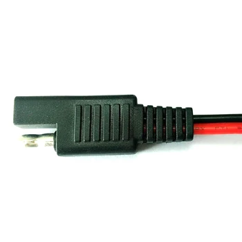 2Pcs 18AWG SAE Cable de Extensión de 2-Pin SAE de Desconexión Rápida Enchufe 10A Batería Solar Panel SAE Enchufe de Cable de Entrada y Salida de Cable