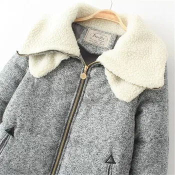 2018 algodón casual mujer otoño y el invierno de gran tamaño de la mujer slim chaqueta de algodón auténtica ropa de algodón caliente de espesor de la capa G142