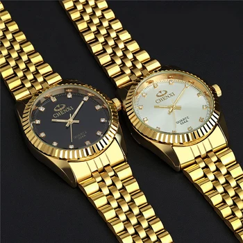 Relogio masculino de la Marca Superior Chenxi Reloj de Lujo de los Hombres Waches de Oro Relojes de los Hombres de Acero Inoxidable Analógico de Cuarzo reloj de Pulsera Reloj de los Hombres