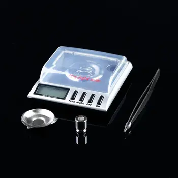 0.001 g/20g de Tamaño Mini LCD Digital de Equilibrio de Peso en Miligramos de Bolsillo de la Joyería del Diamante de la Escala Portátil de Equilibrio de Peso