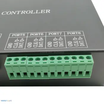 H801RC 8 puertos Esclavo del Pixel del LED Controlador de Trabajar con el Equipo de la Red o Marster Controlador (H803TV o H803TC) de la Unidad de 8192 Píxeles