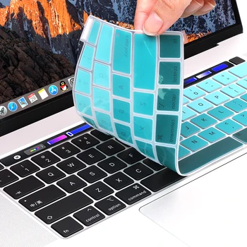 Redlai para el año 2019 2020 MacBook Pro de 16 pulgadas con el Toque de la Barra de Touch ID del Modelo de A2141 Protector de Teclado de Silicona Cubierta de Piel NOS Verstion