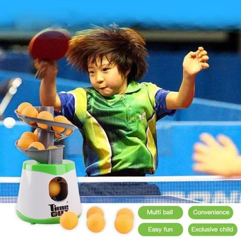 Tenis de Mesa Mini Robot Padre-hijo Estudiante Remitente Pitcheo Servir Máquina Entrenador Don Deporte de Raqueta Con 10 Pelotas de Ping Pong