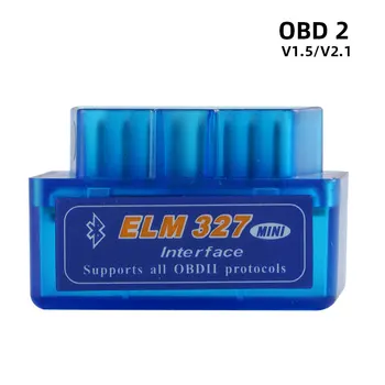 Bluetooth Mini Elm327 OBD2 Escáner OBD del Coche Herramienta de Diagnóstico del Lector de Código de Android en inglés