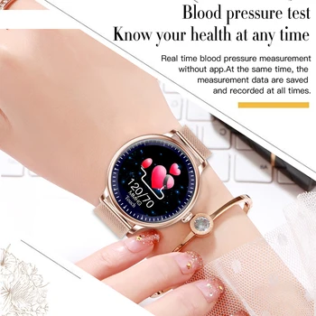 LIGE 2020 Fashionsports smartwatch ladiesfitnesstracker monitor de frecuencia cardíaca presión arterial de la función de reloj inteligente Para Android Apple
