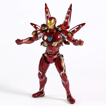 Vengadores Final de Iron Man MK50 Nano Set de Armas 2 PVC Figura de Acción Coleccionable Modelo de Juguete