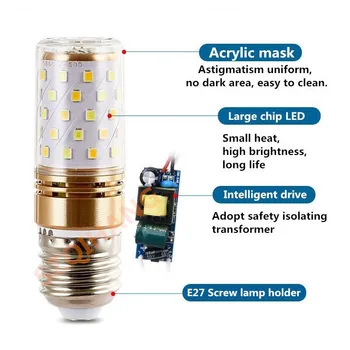 Teléfono móvil/Inalámbrico Remoto Regulable de Color Ajustable Inteligente Bombilla 6W/9W led luz del Maíz de la Energía de ahorro de lámparas E14/E27 tornillo de la boca.