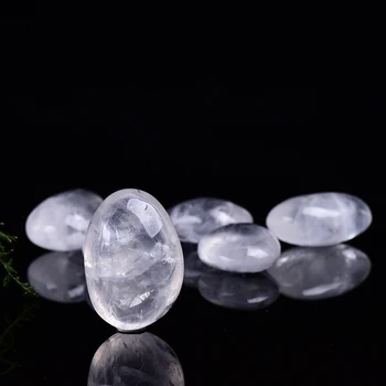 Naturales de cristal de cuarzo transparente en la Secadora Piedras de Pulido Cristal Curativo de las Piedras preciosas Fen Shui Piedra Tanque de Peces de Acuario Decoración