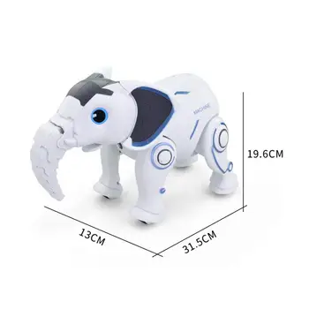 Dumbo Animal de Gran tamaño Interactivo Robot de la Niñez Temprana de Programación Inteligente Elefante de Juguete alojamiento de ABS Y Componentes Electrónicos