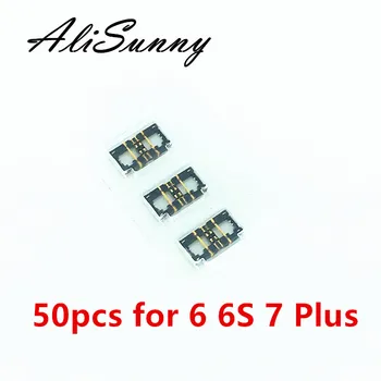 AliSunny 50pcs Batería FPC para el iPhone 7 6 6S Plus 7P Conector de Clip de la Lógica de la Junta de Piezas de Repuesto