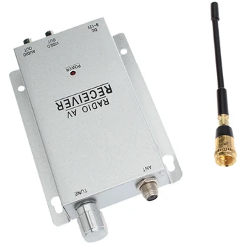 1.2 G Wireless Kit de Cámara de la Radio Receptor de AV con fuente de Alimentación de Vigilancia de la Seguridad en el Hogar(Enchufe de la UE)