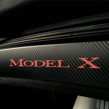 Para El Tesla Model X Águila De Ala De Fibra De Carbono, Protección De La Decoración De La Etiqueta Engomada Del Coche De Estilo Modificación Accesorios