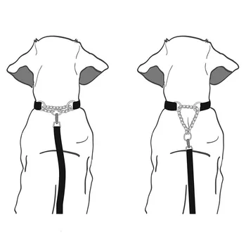 Impermeable al aire libre de P de la cadena Collar de perro de Material de PVC pet collares reflectantes entrenamiento de perros de cuello redondo para Pequeñas medianas grandes perros