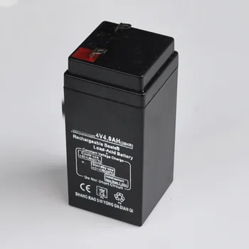 4V 4.0 ah Recargable de plomo ácido de almacenamiento de la célula de batería de 4000mAh para bombilla LED de luz y electrónica de la balanza de mantenimiento gratis