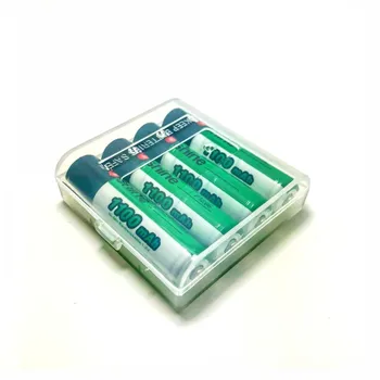 4PCS/Pack Soshine Batería de 1100 mah 1.2 V Ni-MH AAA Pilas Recargables Con Batería Portátil de la Caja de Caso