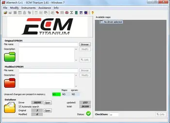 ECM TITANIUM 1.61 Con 18259+ Controlador para KESS V2 y Ktag ECM 26000+ Software