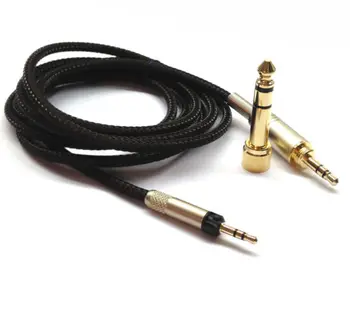 Reemplazo de Audio Cable de Actualización para Sennheiser HD595 HD598 HD558 HD518 Auriculares Splitter de Audio de los Auriculares Cable de Extensión