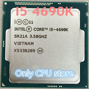 Envío gratis I5-4690K I5 4690K 3.5 GHz LGA 1150 22nm 88W quad core de Escritorio Procesador de la CPU scrattered piezas