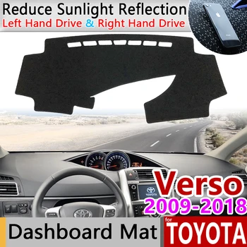 Para el Toyota Verso de 2009~2018 AR20 SportsVan Anti-Slip Mat Panel de la Cubierta de la Almohadilla de Parasol Dashmat Cabo de la Manta de Accesorios 2013 2016