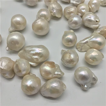 20Pcs/ Lotes B Qquality Perlas de agua Dulce Suelta Perlas de Gran Cultivadas Naturales Barroco Perlas para la Fabricación de Joyas y Joyería de Bricolaje