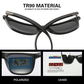 Real Gril Clásico Polarizado Gafas de sol de las Mujeres de los Hombres de Conducción de Marco Cuadrado de Gafas de Sol Masculinas Gafas UV400 Gafas De Sol ss134
