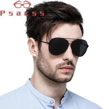 Psacss 2019 Clásico Polarizada Piloto de Gafas de sol de los Hombres de Moda de la Marca del Diseñador de Espejo Gafas de Sol Para Conducir la Pesca Gafas UV400