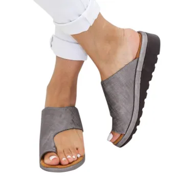 SAGACE de las Mujeres Sandalias de 2019 Nueva Moda de Verano Pisos Cuñas Dedo del pie Abierto de Tobillo Zapatos de Playa Romana Zapatillas de Dedo de Pie Corrección May25