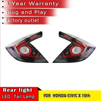 Coche nuevo Estilo para HONDA CIVIC X 10 Hatchback luz trasera LED CÍVICO LED en la parte Trasera de la Lámpara DRL+Freno Tronco LIGH