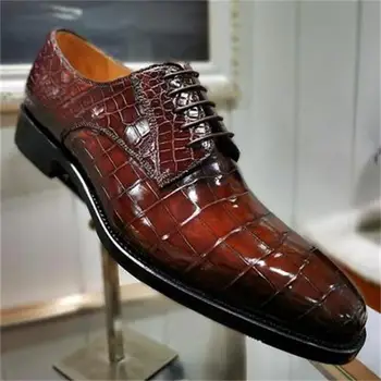 De los hombres Zapatos de Vestir más reciente de la Pu de Cuero con cordones de Negocio de Calzado Masculino Casual Vintage Clásicos Zapatos de Boda Zapatos Para Hombre HC684